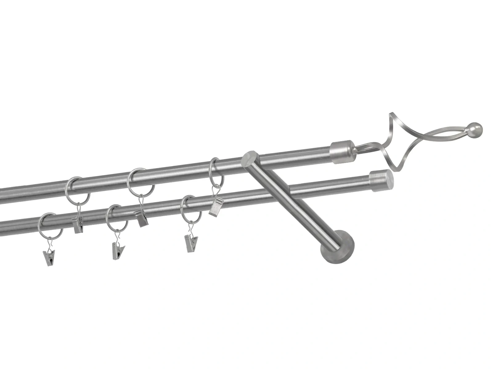 Garniže 16x16mm - dvojradové - FALIST - satin