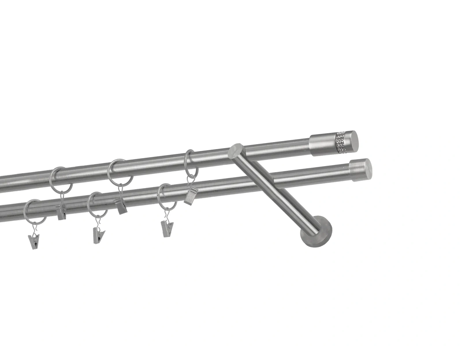 Garniže 19x19mm - dvojradové - CYLINDER CRYSTAL - satin