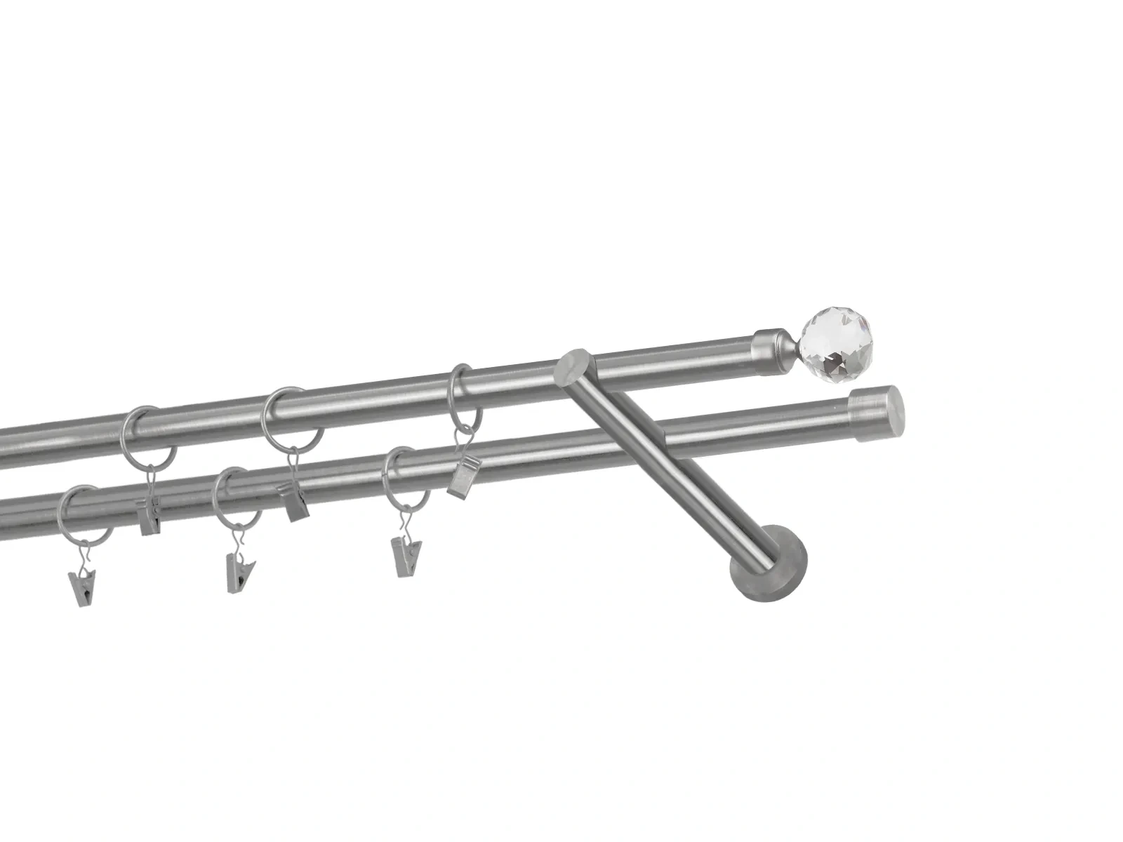 Garniže 19x19mm - dvojradové - GUĽA CRYSTAL - satin