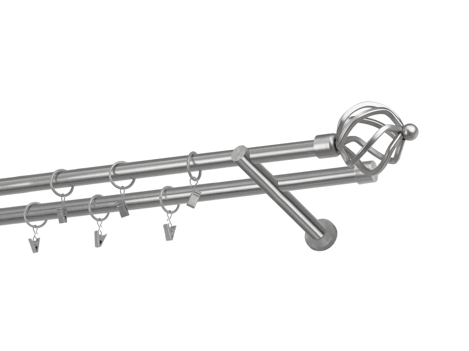 Garniže 19x19mm - dvojradové - SPIRAL - satin