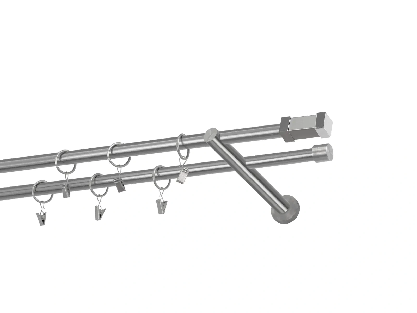 Garniže 16x16mm - dvojradové - QUADRO - satin