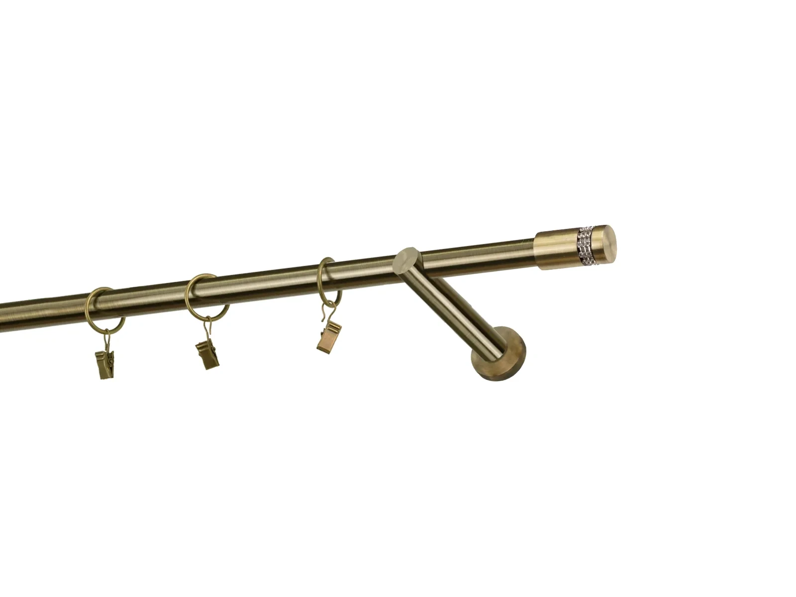 Garniže 19mm - jednoradové - CYLINDER CRYSTAL - antik