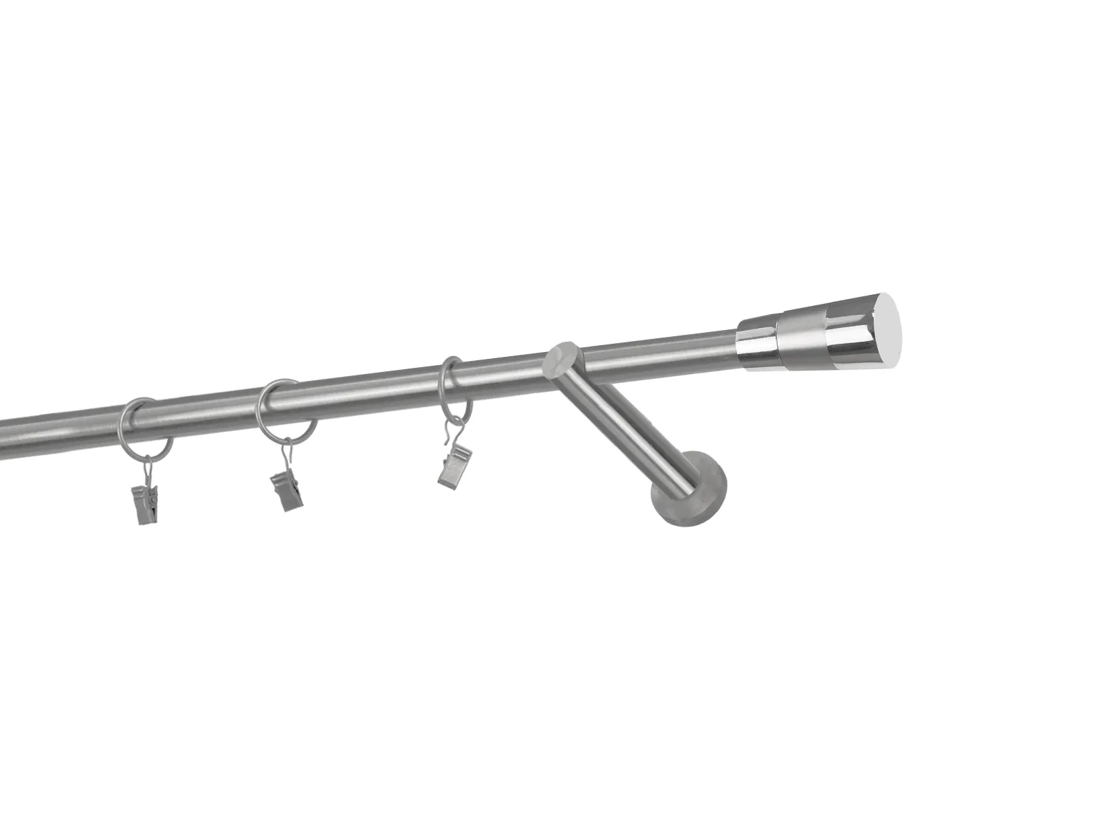 Garniže 19mm - jednoradové - VOLEO - satin