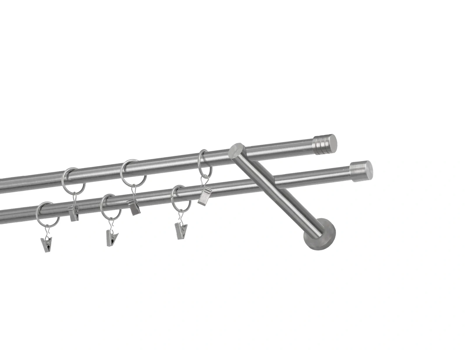 Garniže 16x16mm - dvojradové - RADIATOR - satin