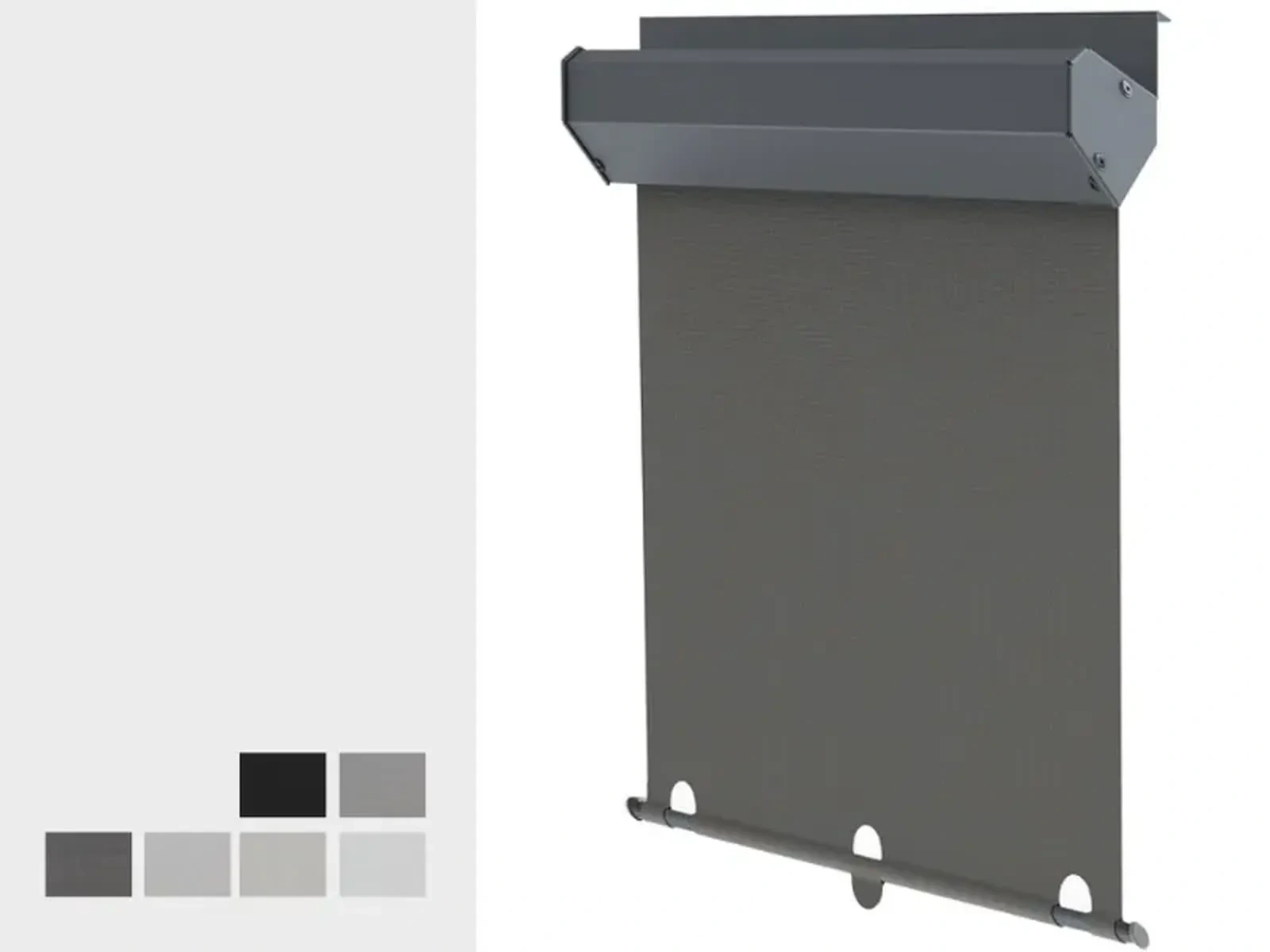 Vonkajšia screenová roleta pre strešné okná - SCREEN SKY - látka STANDARD