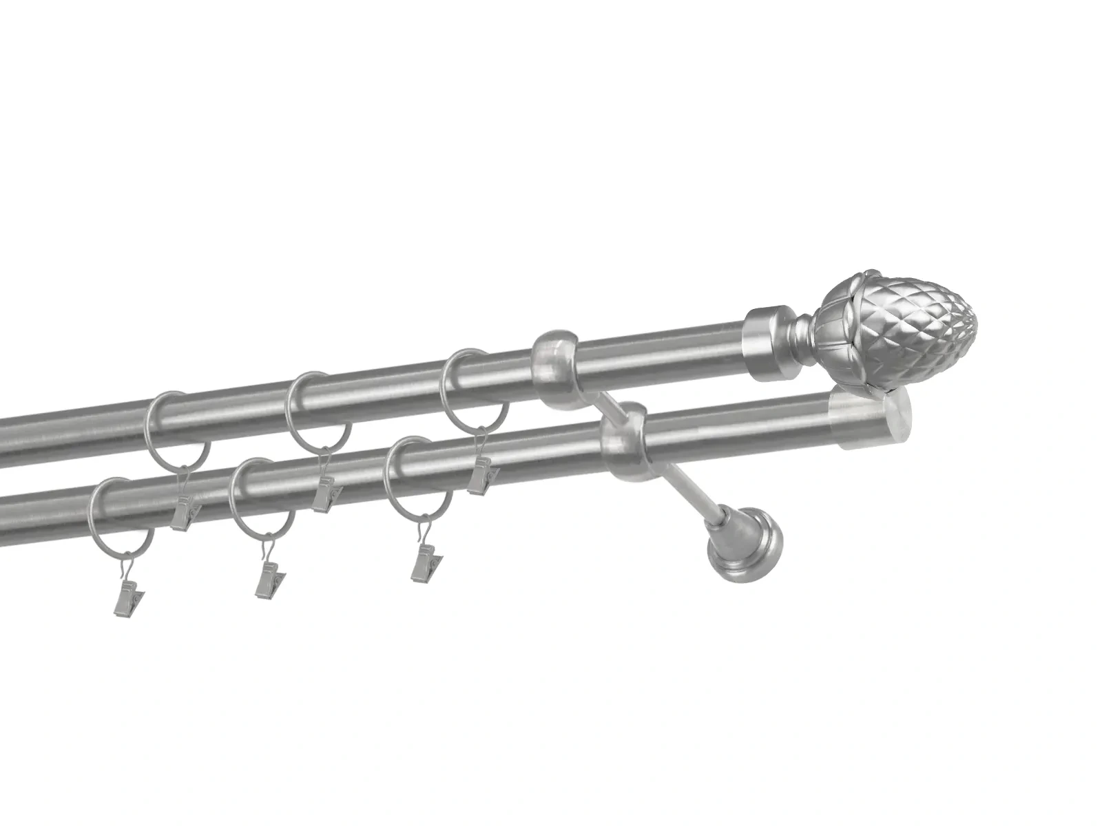 Garniže 25x25mm - dvojradové - ŽALUĎ - satin