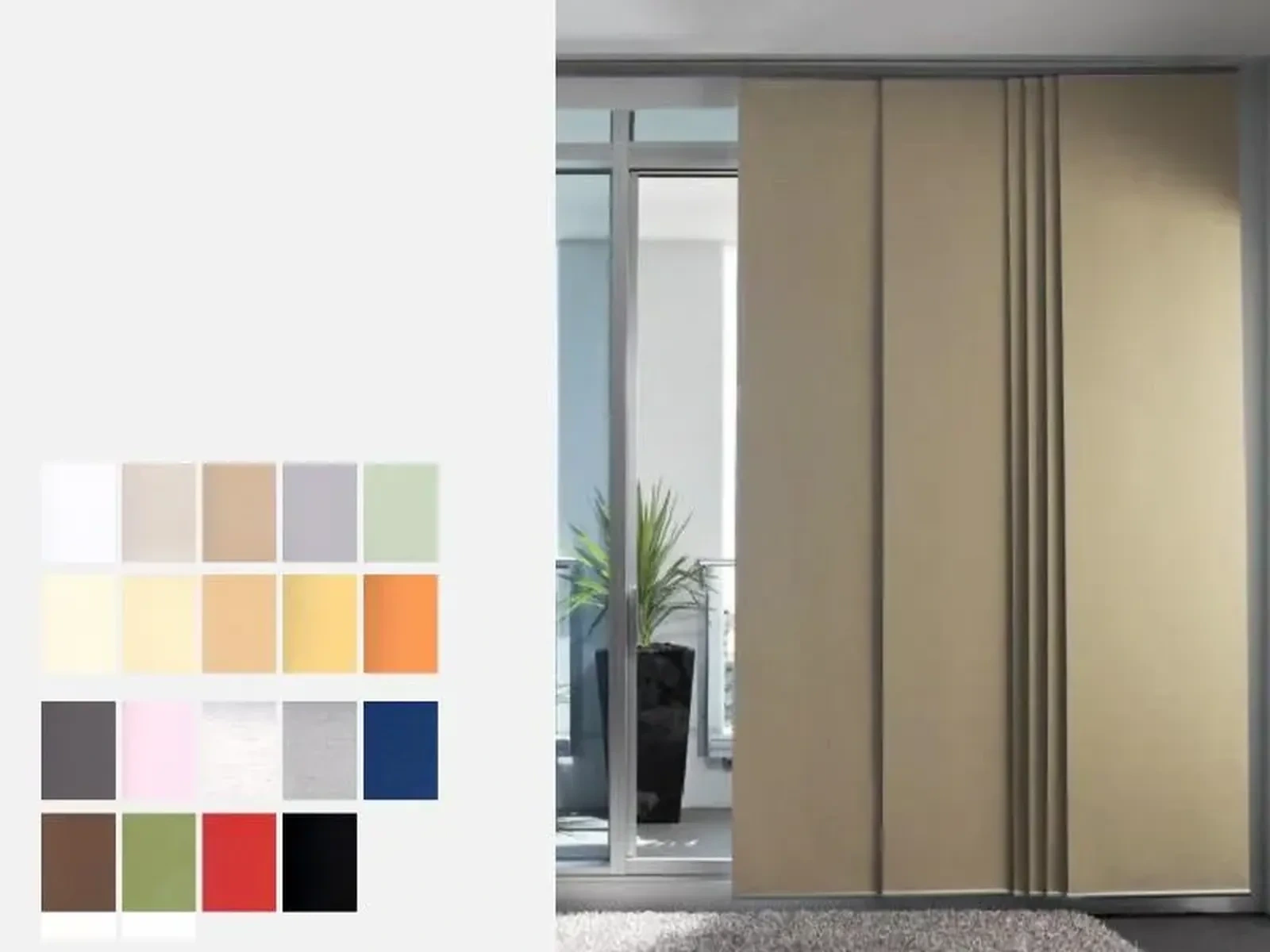 Japonské steny - látka MADAGASKAR THERMO