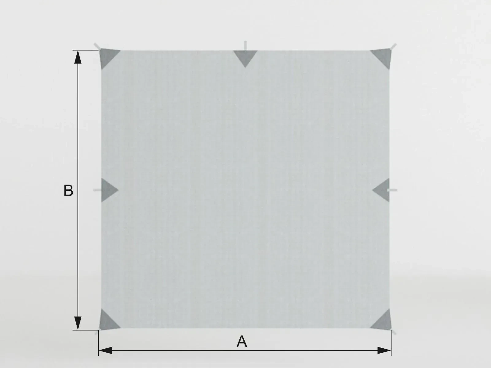 Tieniaca plachta bez spodného úchytu