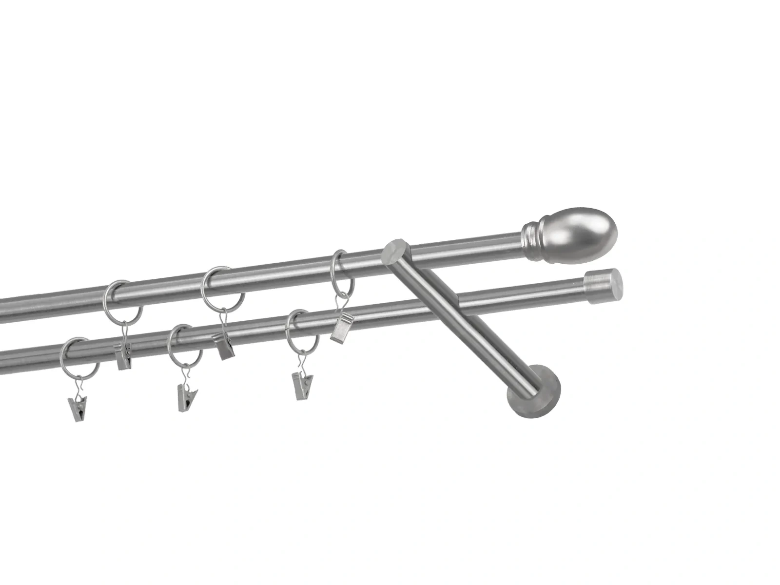 Garniže 16x16mm - dvojradové - BELUNO - satin