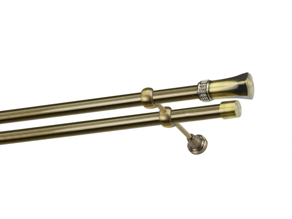 Garniže 25x25mm - dvojradové - PLUTON CRYSTAL - antik 1