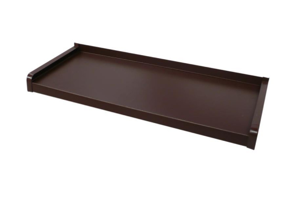 Vonkajšie hliníkové ťahané parapety - tmavohnedá RAL 8019