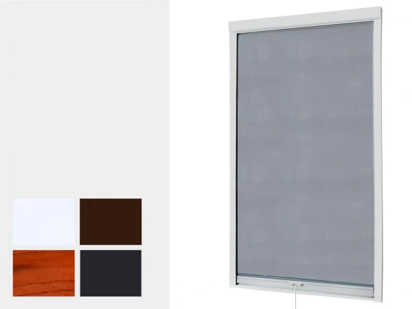 Sieťky na STREŠNÉ OKNO - rolovanie z hora - bežné farby