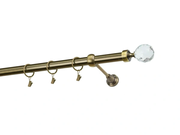 Garniže 25mm - jednoradové - GUĽA CRYSTAL - antik