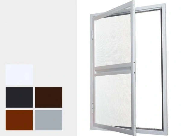 Sieťky na DVERE - pántové v ráme SMART - bežné odtiene