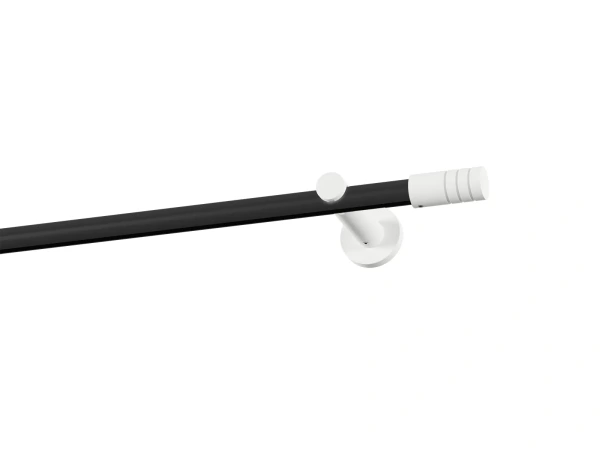 Garniža 19mm drážková tyč - 1rad - TECHNO - čierno biela 1