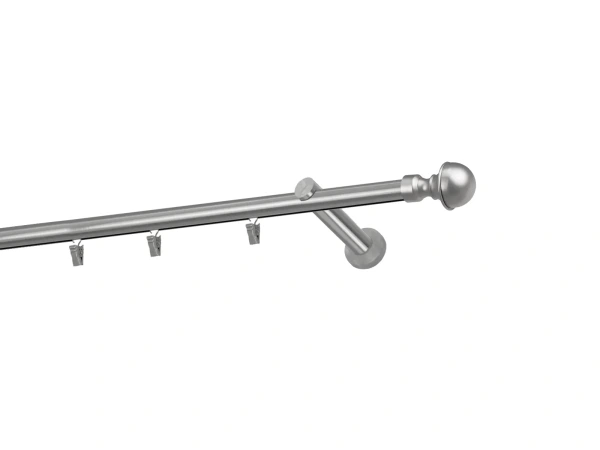 Garniža 19mm - drážková tyč - 1rad - BOSTON - satin