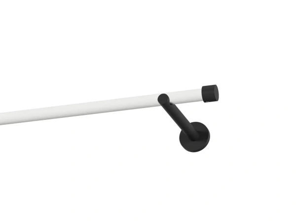 Garniža 19mm obyčajná tyč - 1rad - PULLO - bielo čierna 1