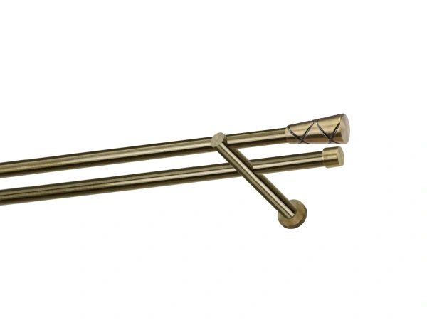 Garniže 19x19mm - dvojradové - TRAPEZIUM - antik 1