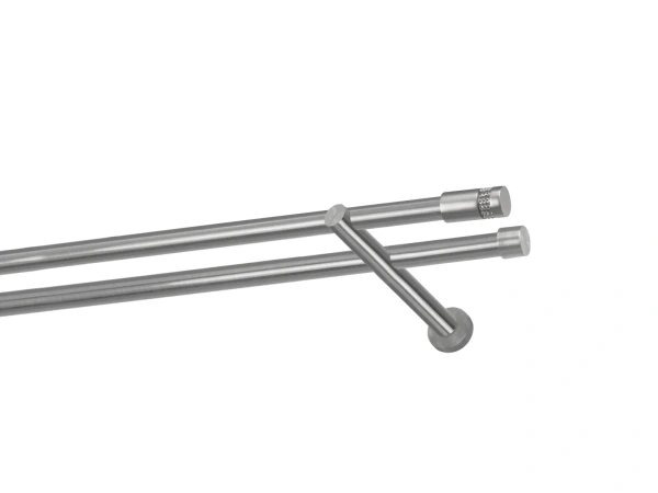 Garniže 19x19mm - dvojradové - CYLINDER CRYSTAL - satin 1