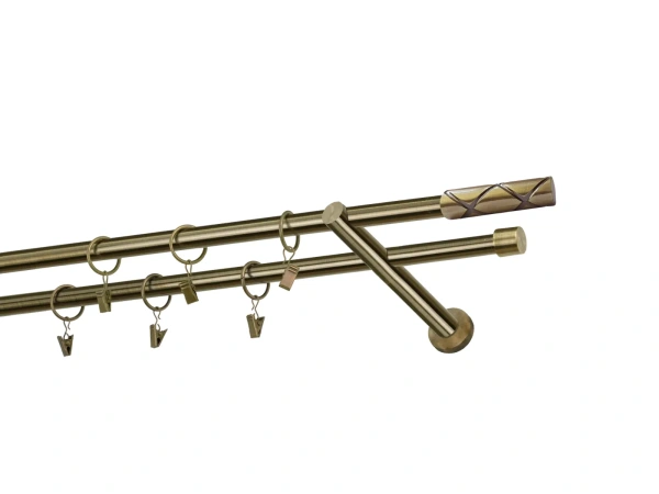 Garniže 16x16mm - dvojradové - COKOL - antik