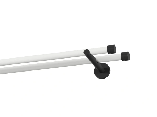 Garniža 19x19mm obyčajná tyč - 2rady - PULLO - bielo čierna 1