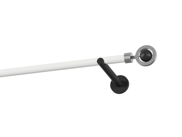 Garniža 19mm obyčajná tyč - 1rad - SFERA - bielo čierna 1