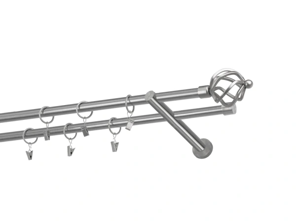 Garniže 16x16mm - dvojradové - SPIRAL - satin