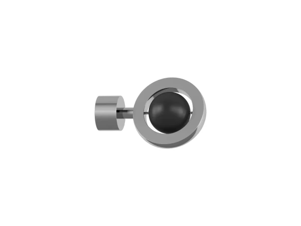 Garniža 19mm obyčajná tyč - 1rad - SFERA - bielo čierna 2