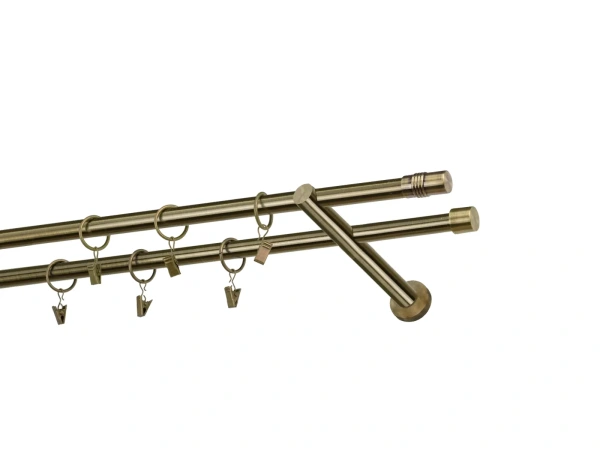 Garniže 16x16mm - dvojradové - CYLINDER - antik