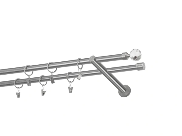 Garniže 16x16mm - dvojradové - GUĽA CRYSTAL - satin