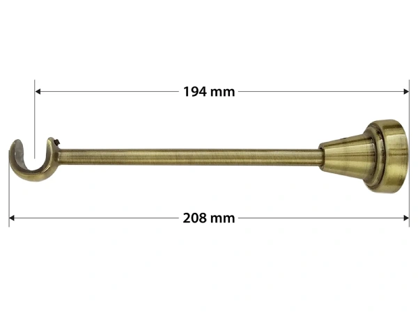 Garniže 16mm - jednoradové - LIST VEĽKÝ - antik 4
