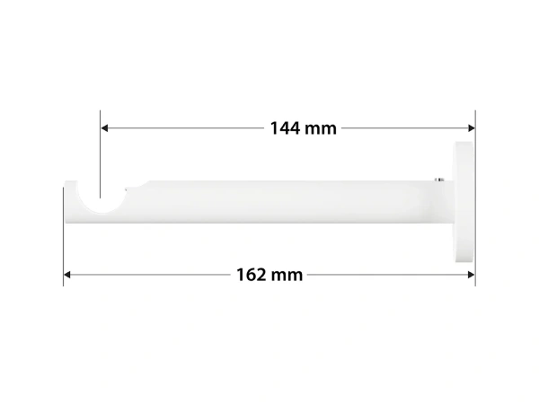 Garniža 19mm obyčajná tyč - 1rad - PULLO - čierno biela 3