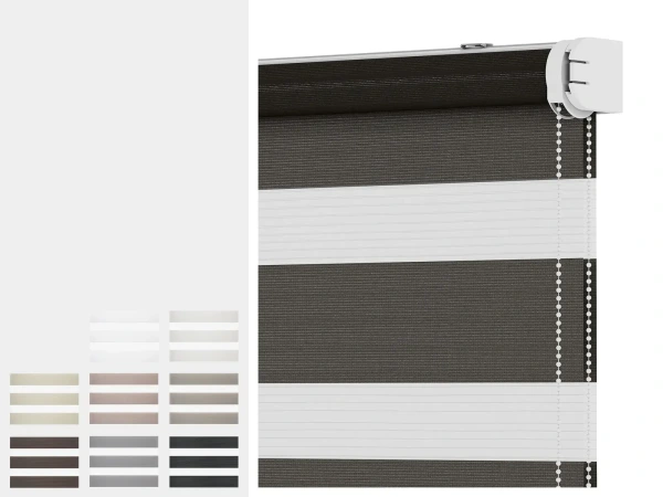 Roleta SOLID M - deň a noc - látka SUMATRA