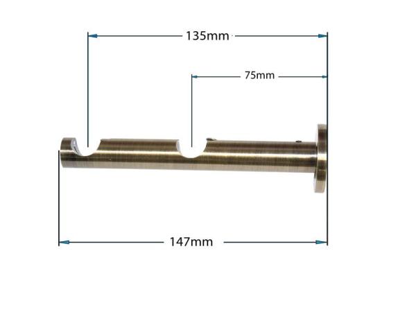 Garniže 16x16mm - dvojradové - LIST VEĽKÝ - antik 3