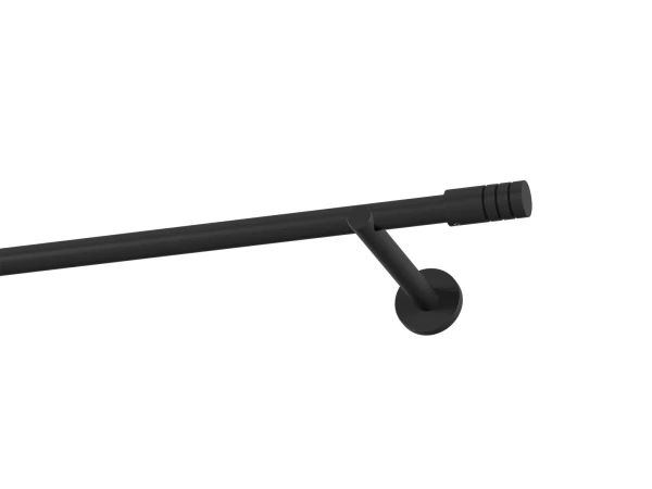 Garniža 19mm obyčajná tyč - 1rad - TECHNO - čierna 1