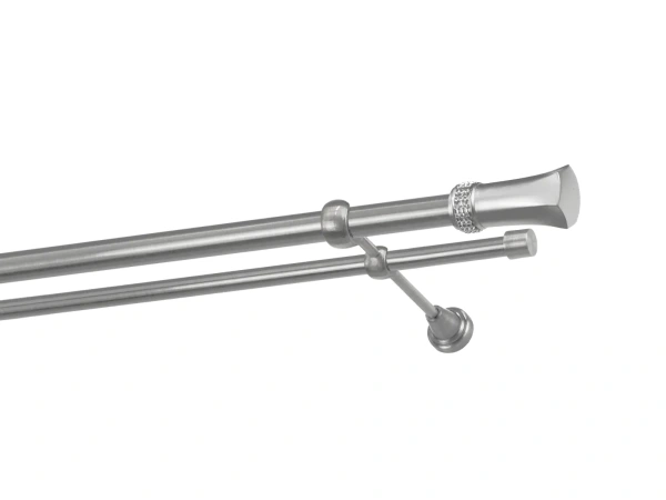 Garniže 25x16mm - dvojradové - PLUTON CRYSTAL - satin 1