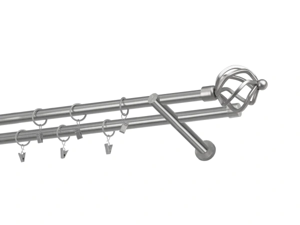 Garniže 19x19mm - dvojradové - SPIRAL - satin