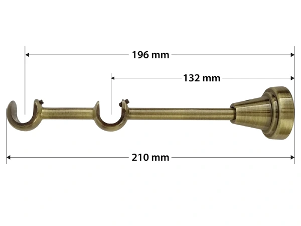 Garniže 16x16mm - dvojradové - PULLO - antik 4