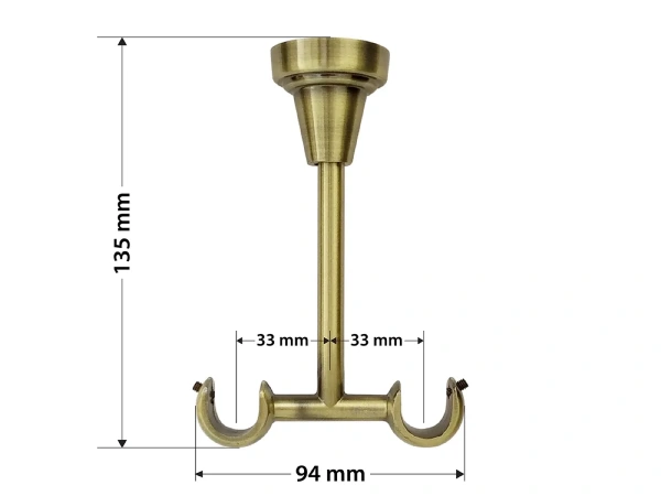 Garniže 16x16mm - dvojradové - GUĽA AZUR - antik 5