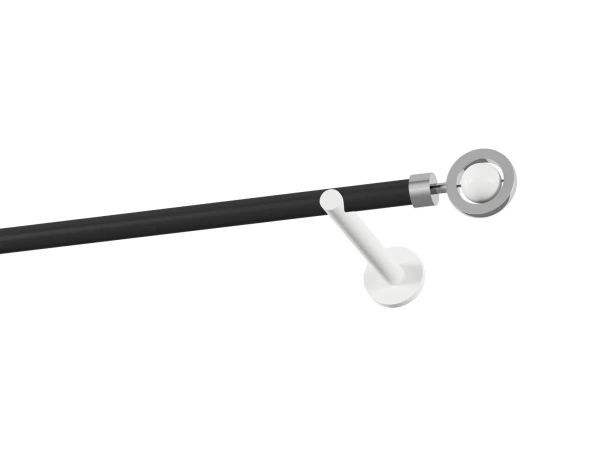 Garniža 19mm obyčajná tyč - 1rad - SFERA - čierno biela 1