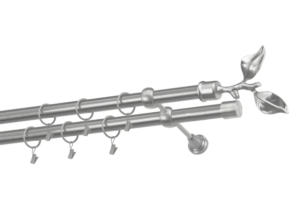 Garniže 25x25mm - dvojradové - LIST ROSE - satin