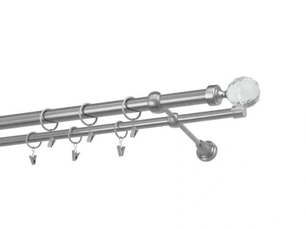 Garniže 25x16mm - dvojradové - GUĽA CRYSTAL - satin