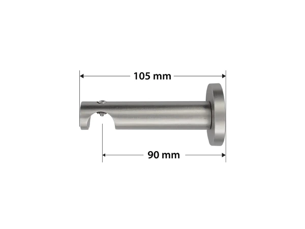 Garniža 19mm - drážková tyč - 1rad - ŽALUĎ - satin 3