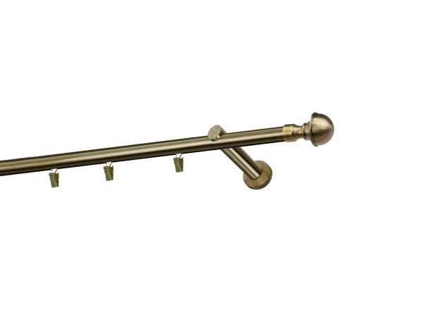 Garniža 19mm - drážková tyč - 1rad - BOSTON - antik