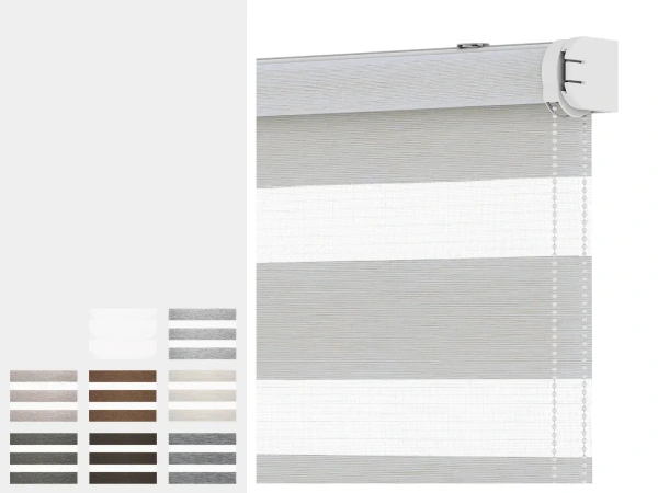 Roleta SOLID M - deň a noc - látka MALORKA