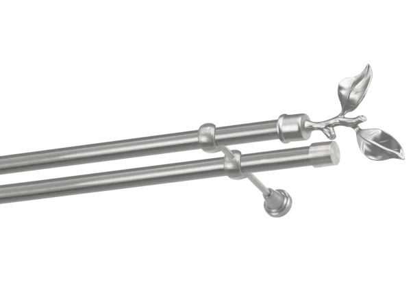 Garniže 25x25mm - dvojradové - LIST ROSE - satin 1