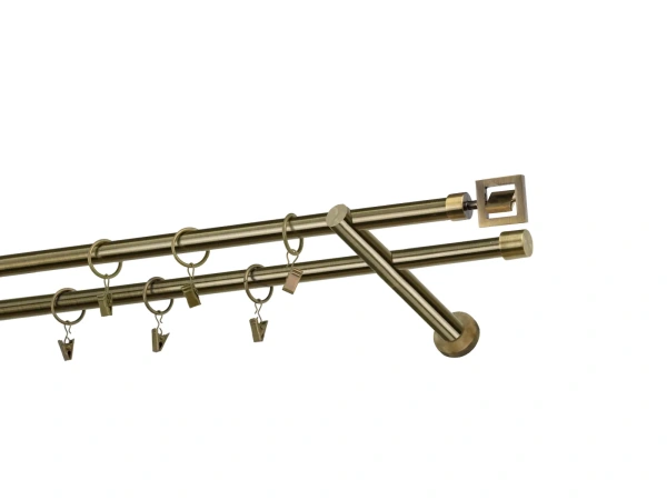 Garniže 16x16mm - dvojradové - SATURN - antik