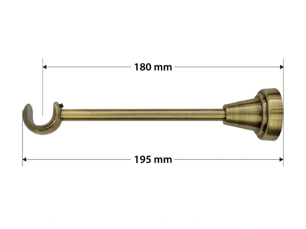 Garniže 19mm - jednoradové - CYLINDER CRYSTAL - antik 4