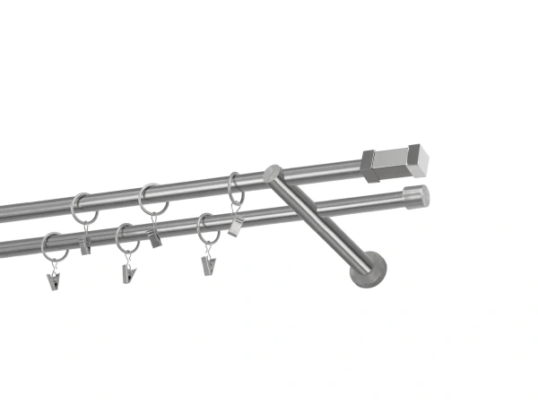 Garniže 16x16mm - dvojradové - QUADRO - satin