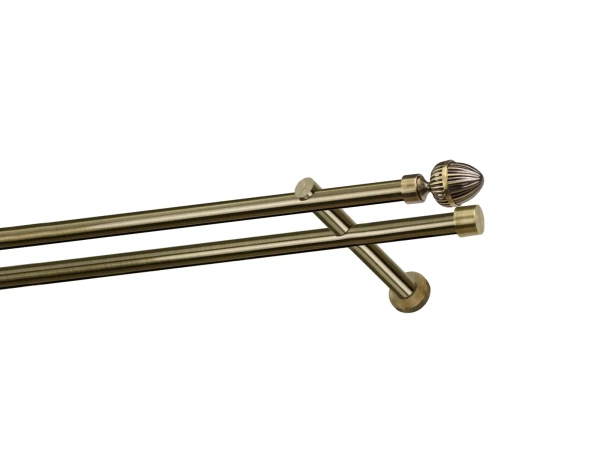 Garniža 19x19mm - drážková tyč - 2rady - ODEON - antik 1